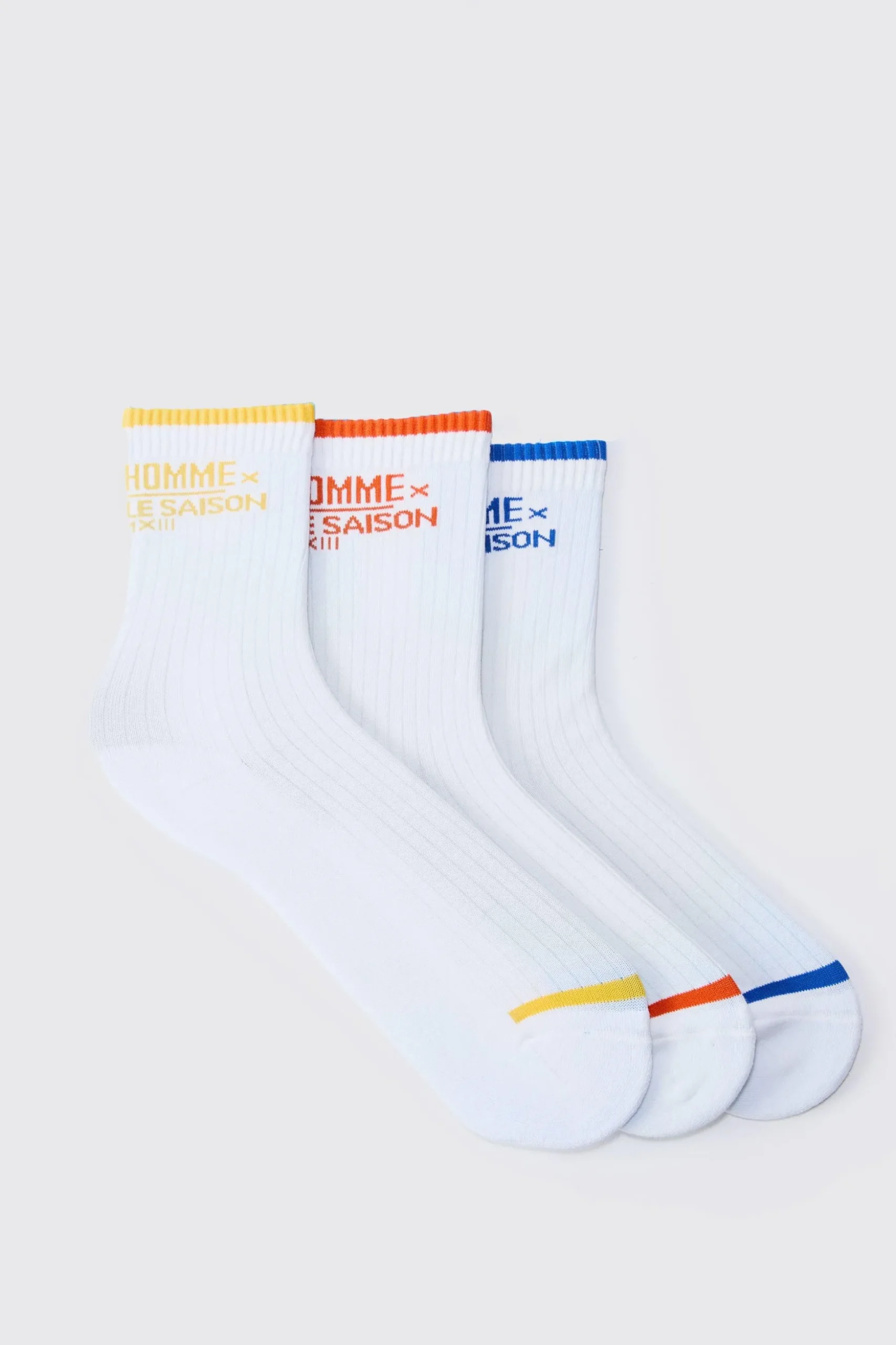 3 Pack Pour Home Socks | BoohooMAN UK