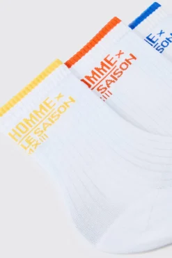 3 Pack Pour Home Socks | BoohooMAN UK