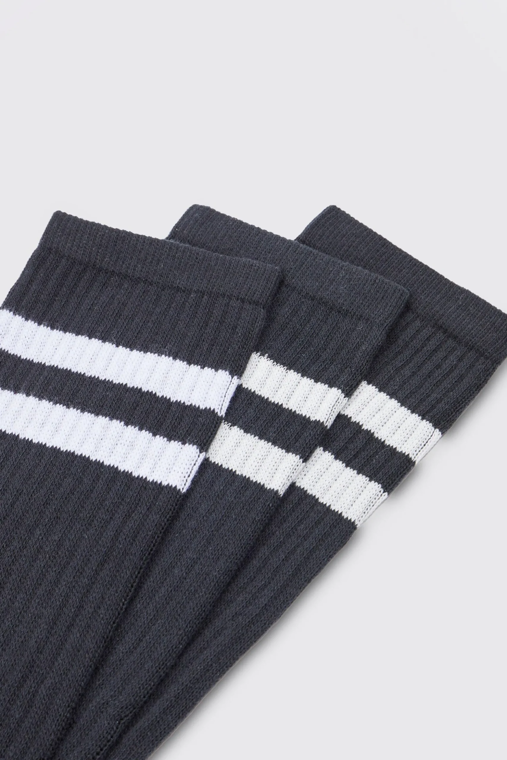 3 Pack Sport Stripe Socks | BoohooMAN UK