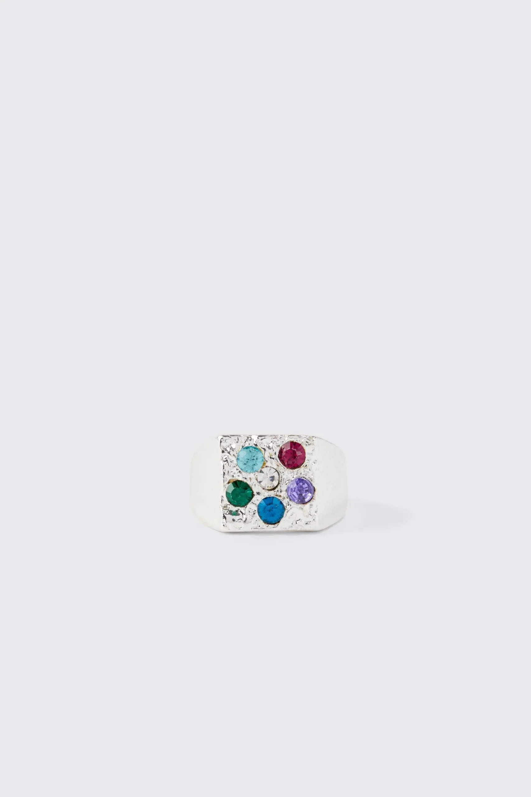 3 Pack Stone Rings | BoohooMAN UK
