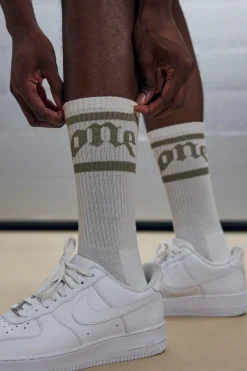 3 Pack Stripe Intarsia Knit Graphic Socks | BoohooMAN UK