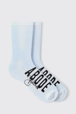 Abode Jacquard Socks | BoohooMAN UK