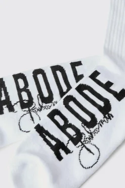 Abode Jacquard Socks | BoohooMAN UK