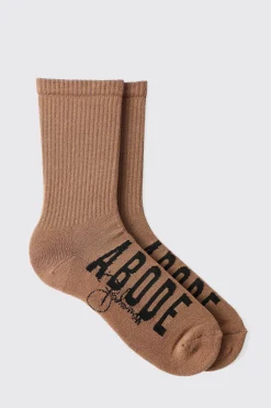 Abode Jacquard Socks | BoohooMAN UK