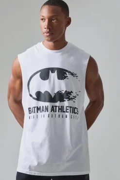 Active Batman Athletics License Reg Fit Tank | BoohooMAN UK