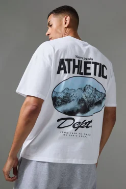 Active Oversized Athletic Dept. Hiking T-shirt | BoohooMAN UK
