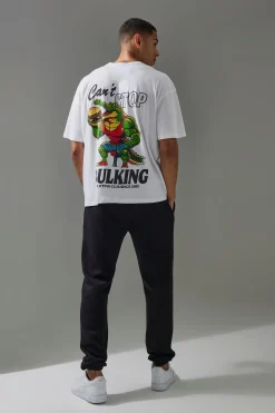 Active Oversized Can't Stop Bulking T-shirt | BoohooMAN UK