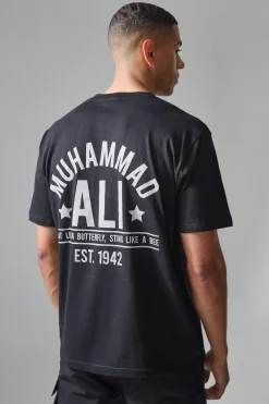 Active Oversized Muhammad Ali Est. 1942 License T-shirt | BoohooMAN UK