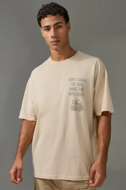 Active Oversized Muhammad Ali Count The Days License T-shirt | BoohooMAN UK