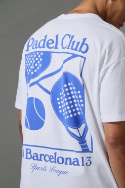 Active Oversized Padel Club Sports League T-shirt | BoohooMAN UK