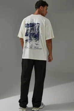 Active Oversized Trek Explore The Wilderness T-shirt | BoohooMAN UK