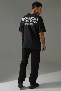 Active Oversized UFC Focus Fuels Champions License T-shirt | BoohooMAN UK