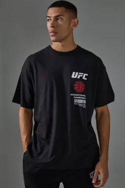 Active Oversized UFC Graphic License T-shirt | BoohooMAN UK