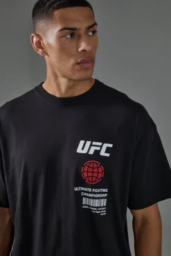 Active Oversized UFC Graphic License T-shirt | BoohooMAN UK