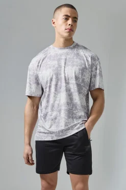 Active Training Dept Camo Oversized T-shirt Short Set | BoohooMAN UK