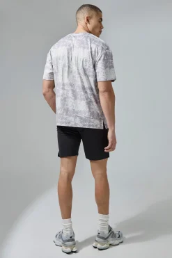 Active Training Dept Camo Oversized T-shirt Short Set | BoohooMAN UK