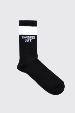 Active Training Dept Cushioned Crew 3 Pack Socks | BoohooMAN UK