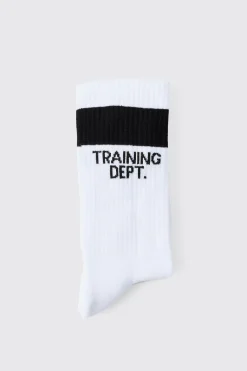 Active Training Dept Cushioned Crew Socks | BoohooMAN UK
