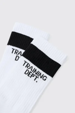 Active Training Dept Cushioned Crew Socks | BoohooMAN UK