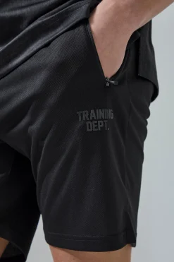 Active Training Dept 7inch Regular Fit Mesh Short | BoohooMAN UK
