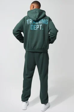 Active Training Dept Oversized Boxy Hoodie | BoohooMAN UK