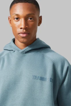 Active Training Dept Oversized Boxy Hoodie | BoohooMAN UK