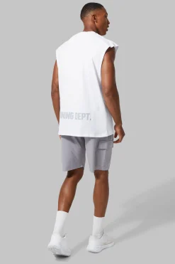 Active Training Dept Oversized Extended Tank | BoohooMAN UK