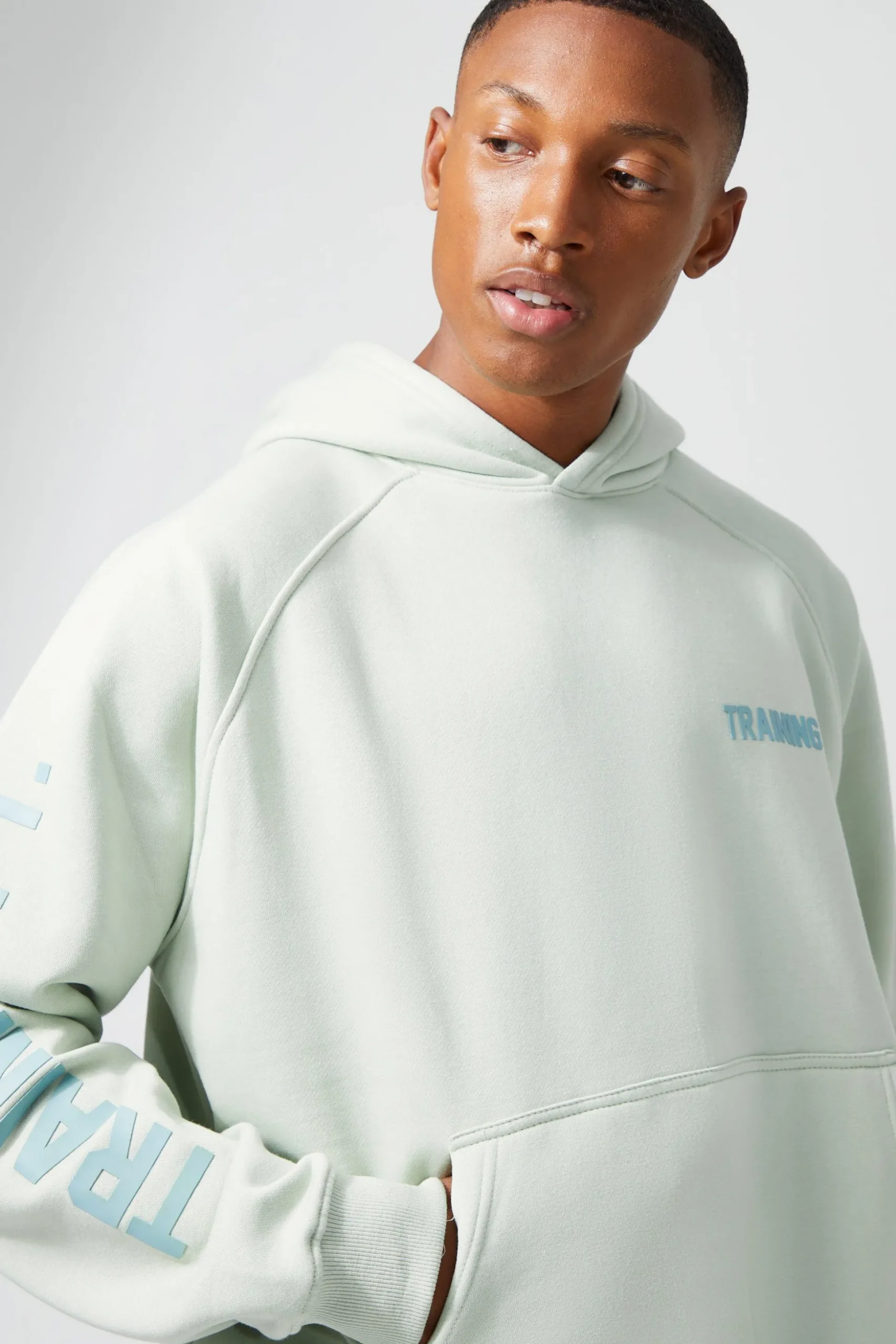 Active Training Dept Oversized Boxy Hoodie | BoohooMAN UK