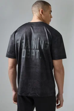 Active Training Dept Oversized Camo T-shirt | BoohooMAN UK