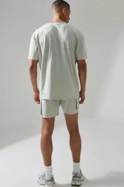 Active Training Dept Oversized T-shirt And Cargo Short Set | BoohooMAN UK