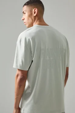 Active Training Dept Oversized T-shirt And Cargo Short Set | BoohooMAN UK
