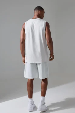 Active Training Dept Oversized Mesh 9inch Basketball Short | BoohooMAN UK