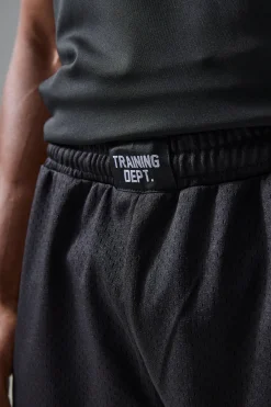 Active Training Dept Oversized Mesh 9inch Basketball Short | BoohooMAN UK