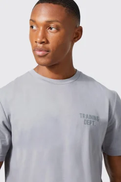 Active Training Dept Performance Slim T-shirt | BoohooMAN UK