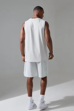 Active Training Dept Reg Fit Basketball Vest | BoohooMAN UK