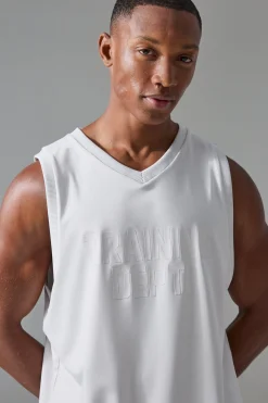 Active Training Dept Reg Fit Basketball Vest | BoohooMAN UK