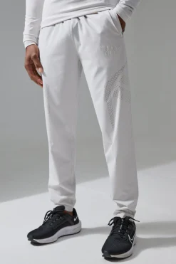 Active Training Dept Slim Woven Perforated Jogger | BoohooMAN UK