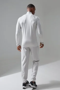 Active Training Dept Slim Woven Perforated Jogger | BoohooMAN UK