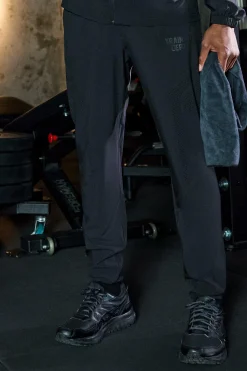 Active Training Dept Slim Woven Perforated Jogger | BoohooMAN UK