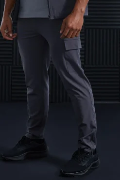 Active Training Dept Tapered Cargo Joggers | BoohooMAN UK