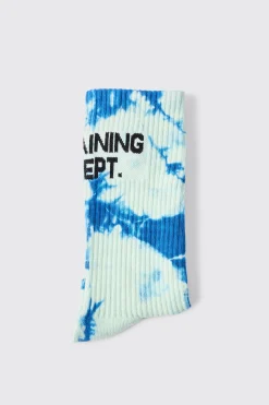 Active Training Dept Tie Dye Socks | BoohooMAN UK