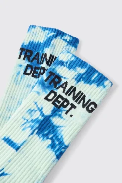 Active Training Dept Tie Dye Socks | BoohooMAN UK