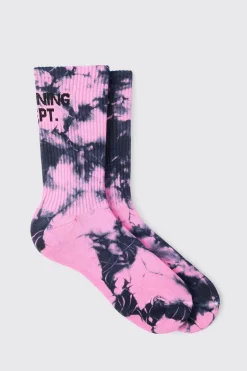 Active Training Dept Tie Dye Socks | BoohooMAN UK