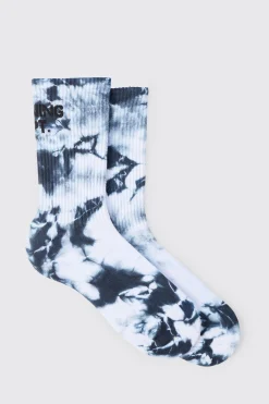 Active Training Dept Tie Dye Socks | BoohooMAN UK