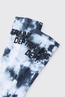 Active Training Dept Tie Dye Socks | BoohooMAN UK