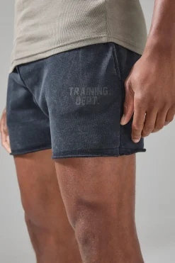 Active Training Dept Washed 5inch Short | BoohooMAN UK