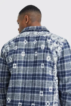 All Over Large Scale Bandana Check Shirt | BoohooMAN UK