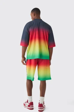 Applique Moto Mesh Long Length Basketball Shorts | BoohooMAN UK
