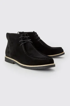 Apron Front Desert Boot | BoohooMAN UK