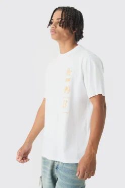 Athlete Printed T-Shirt | BoohooMAN UK